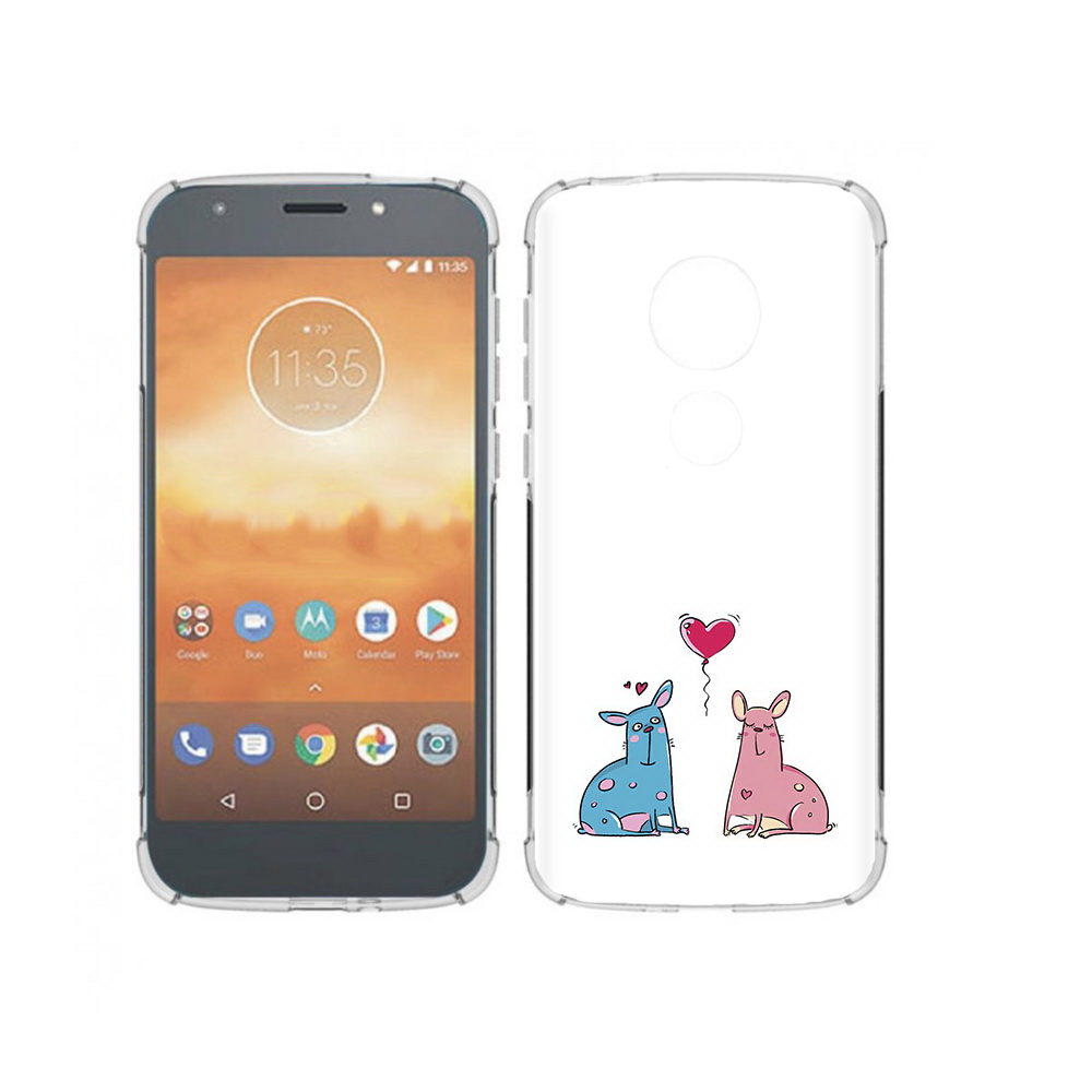 

Чехол MyPads Tocco для Motorola Moto E5 Play Лама любовь (PT227065.372.102), Прозрачный, Tocco