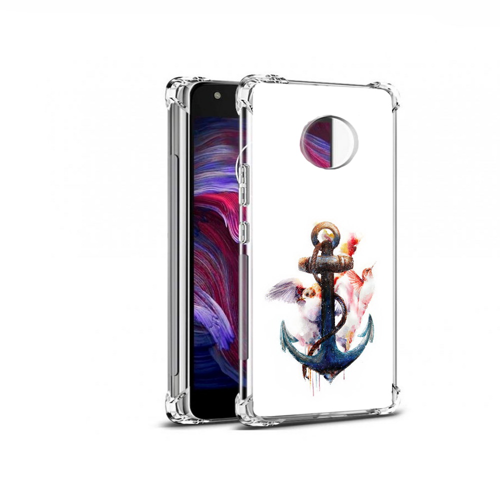 

Чехол MyPads Tocco для Motorola Moto X4 якорь с птицами (PT96319.371.703), Прозрачный, Tocco