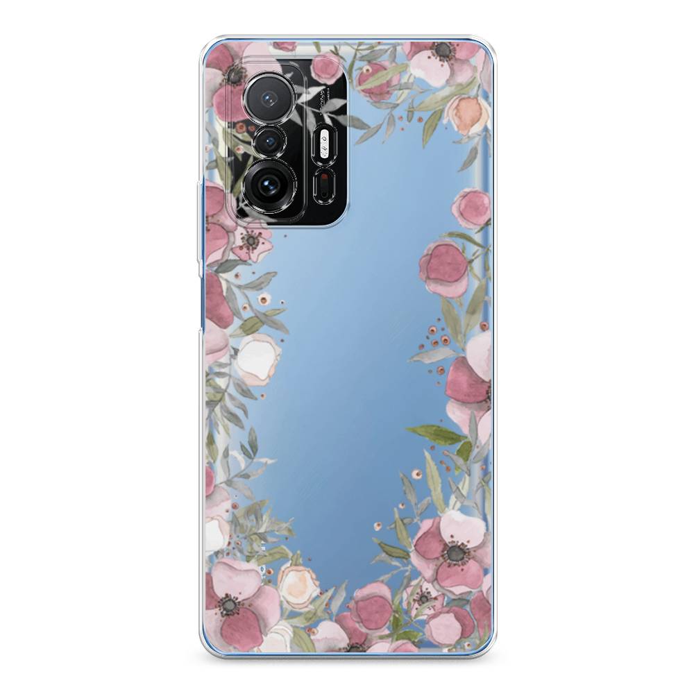 

Чехол Awog на Xiaomi Mi 11T/11T Pro "Розовая цветочная рамка", Разноцветный, 311250-8