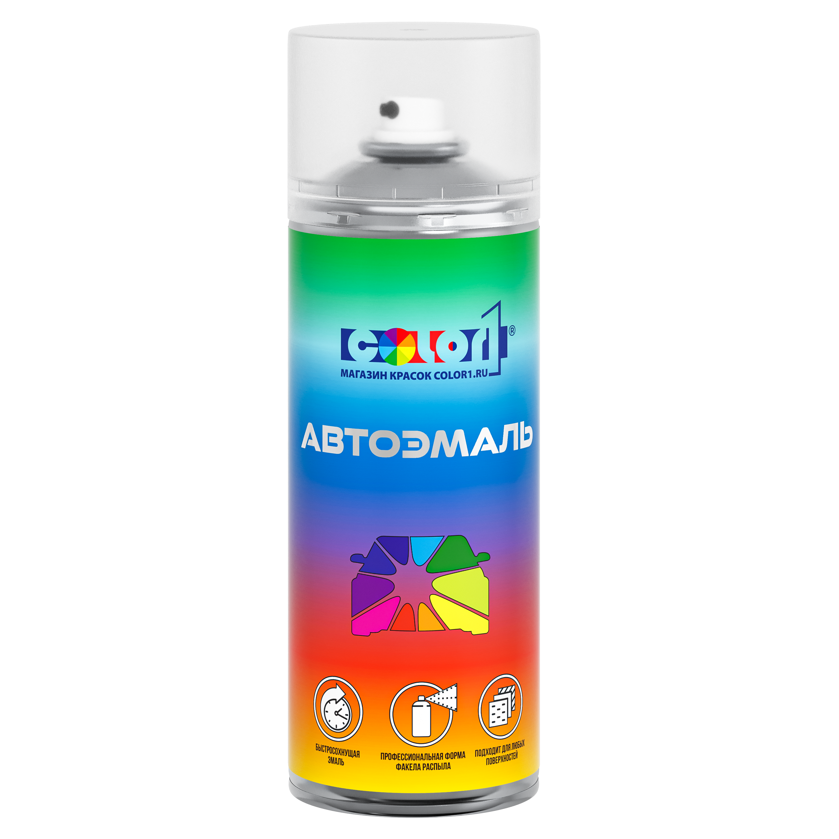 

Аэрозольная краска COLOR1 для MITSUBISHI, цвет DE - LIGHT SEASPRAY, Прозрачный
