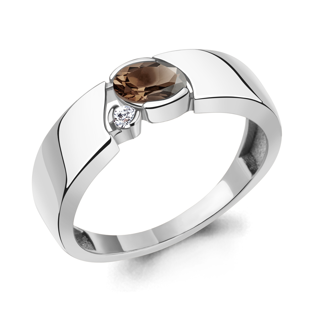 

Кольцо из серебра с кварцем Aquamarine Aquamarine 6965801А_925_р р. 19, 6965801А_925_р