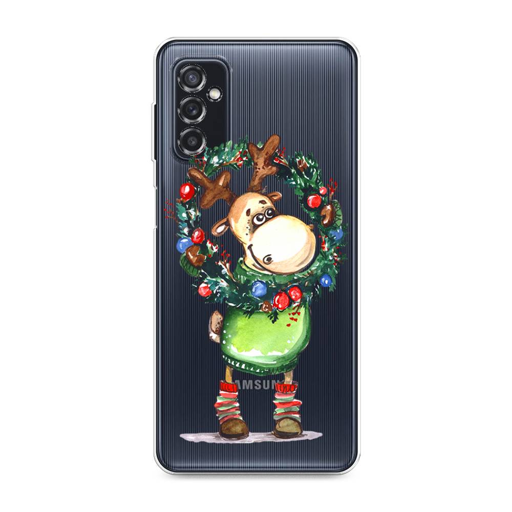 

Чехол на Samsung Galaxy M52 "Олень с новогодним венком", 2104350-4