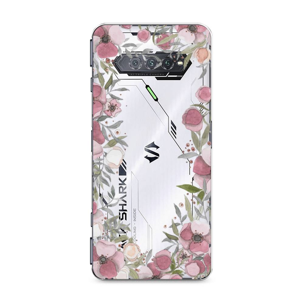 

Чехол Awog на Xiaomi Black Shark 4/4S/4S Pro/4 Pro "Розовая цветочная рамка", Разноцветный, 311650-8