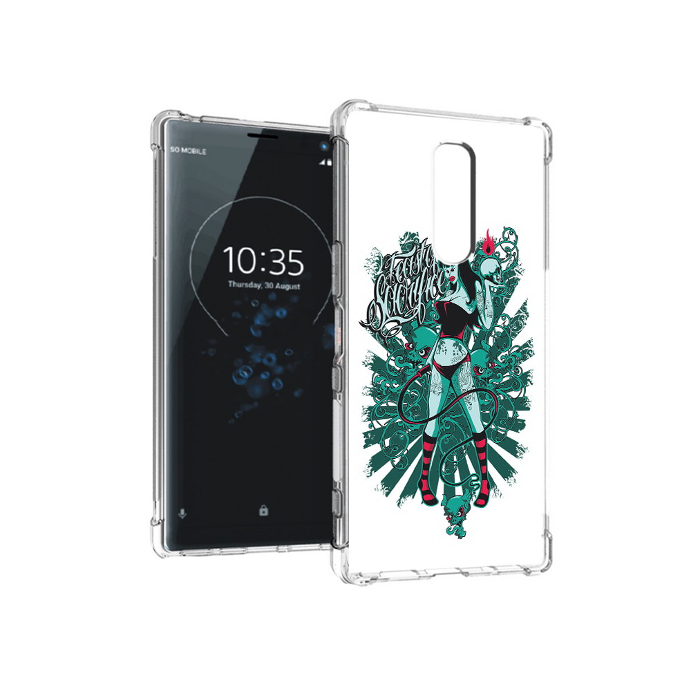 

Чехол MyPads Tocco для Sony Xperia 1 нарисованная девушка в татуировках (PT141276.244.499), Прозрачный, Tocco