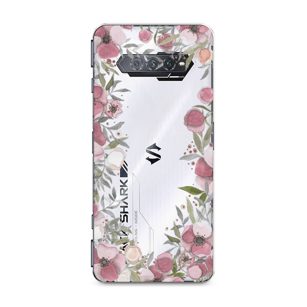 

Чехол Awog на Xiaomi Black Shark 4/4S/4S Pro/4 Pro "Розовая цветочная рамка", Разноцветный, 311550-8