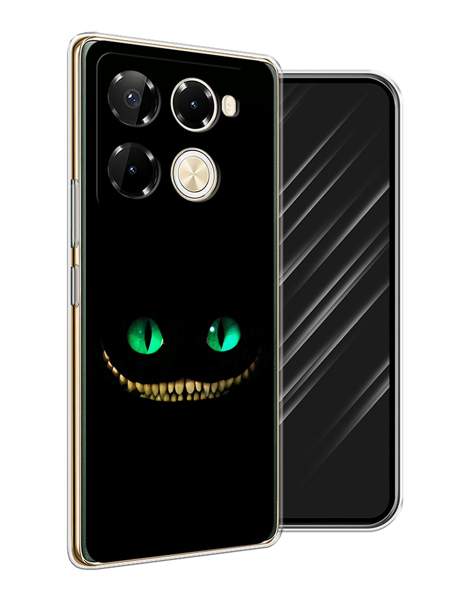 

Чехол Awog на Infinix Note 40 Pro 5G/Note 40 Pro Plus "Зеленоглазый чеширский кот", Черный, 3105950-1