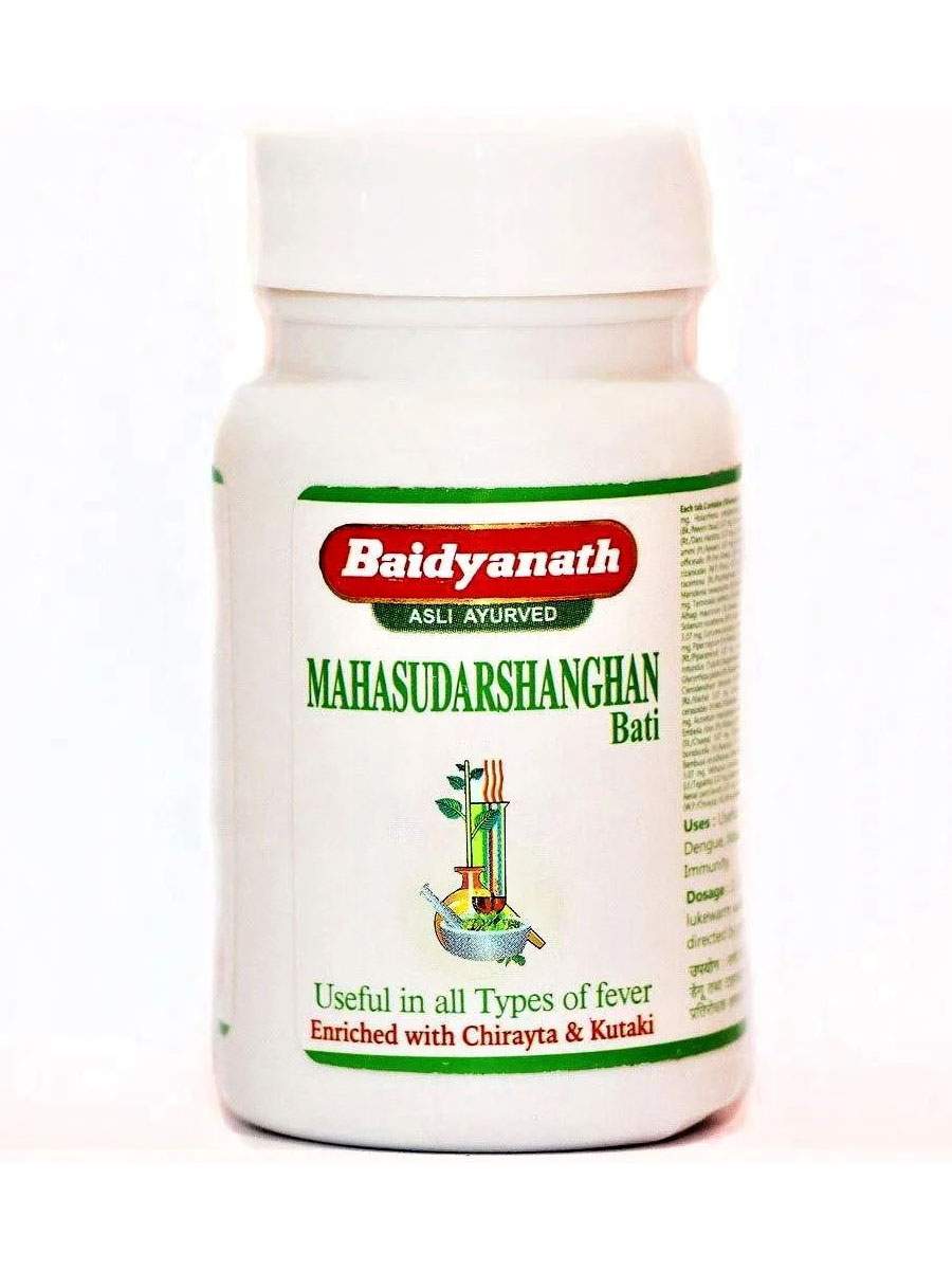 Пищевая добавка Baidyanath Махасударшан Гхан Бати, 40 таблеток