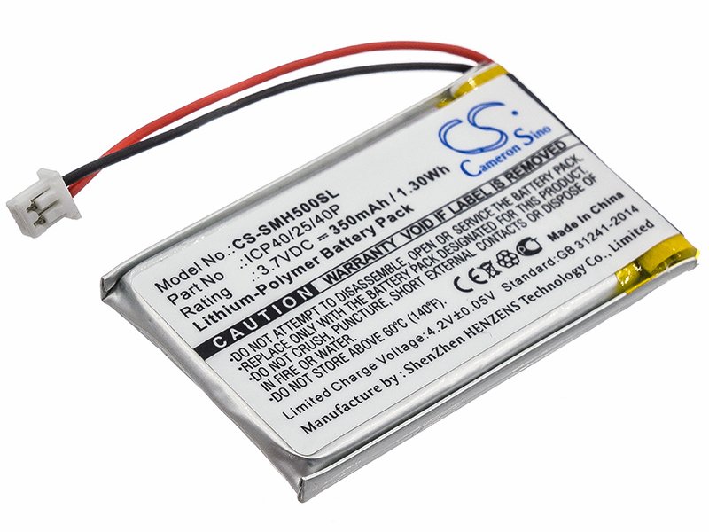 

Аккумулятор для гарнитуры Sena SMH5 (ICP40/25/40P), ICP40/25/40P