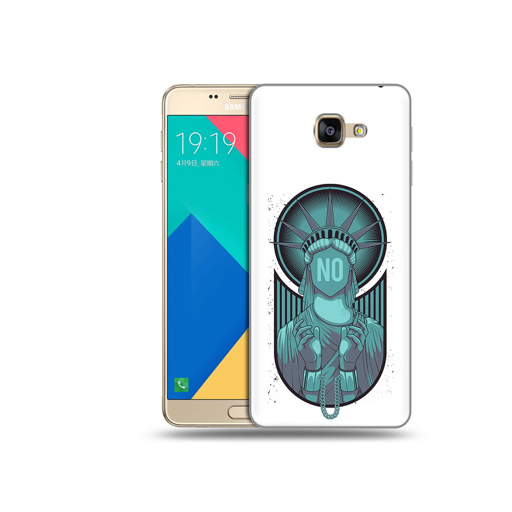 

Чехол MyPads Tocco для Samsung Galaxy A9 статуя свободы зеленый (PT25200.562.623), Прозрачный, Tocco
