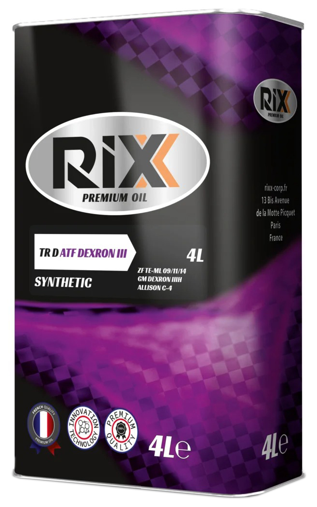 

Трансмиссионное масло RIXX RX0002ATX DEXRON III