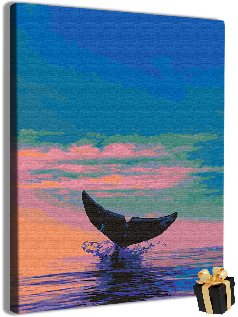 

Картина по номерам Арт-студия Unicorn N-5041 хвост кита 40x50, хвост кита