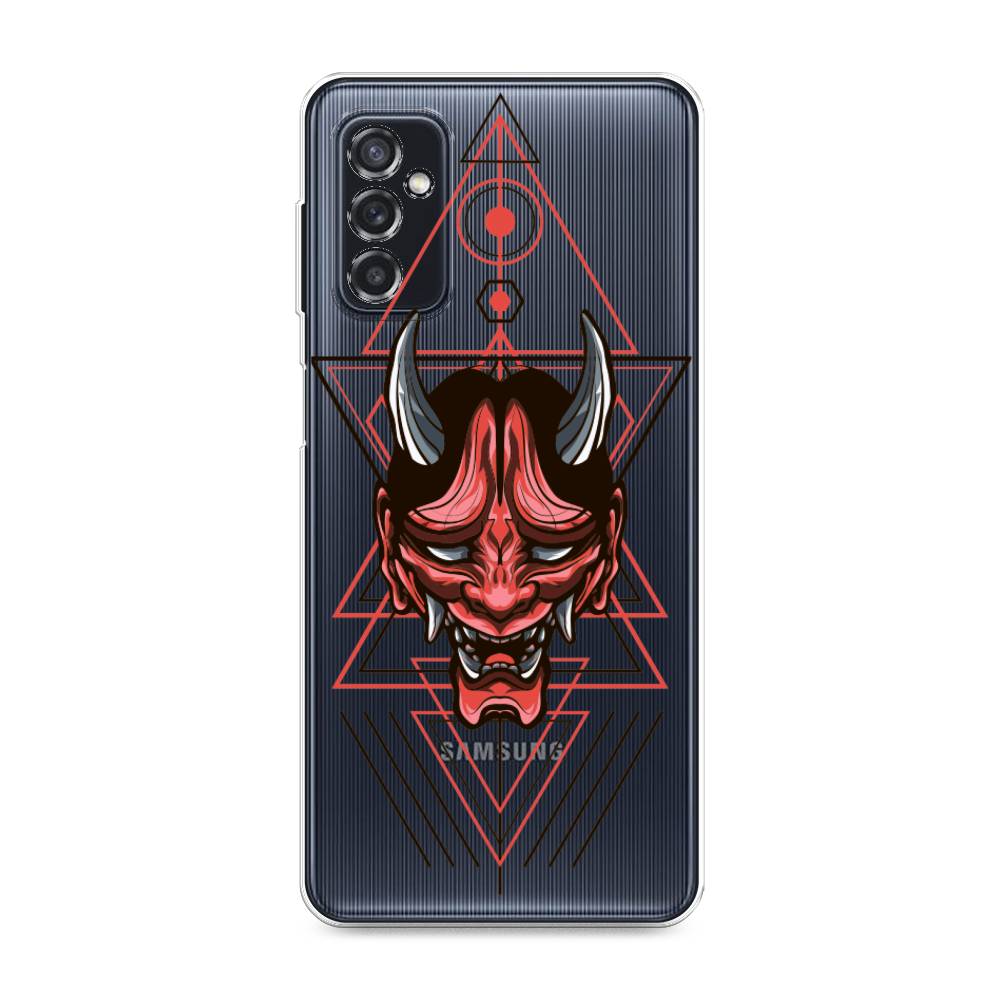 

Чехол на Samsung Galaxy M52 "Hanya Oni mask", Серый;красный;черный, 2104350-4