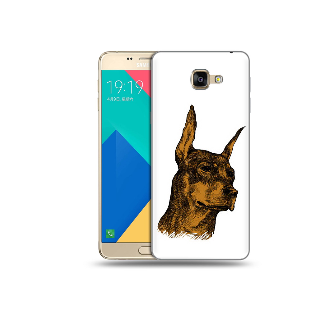 

Чехол MyPads Tocco для Samsung Galaxy A9 скетч доберман (PT25200.562.605), Прозрачный, Tocco
