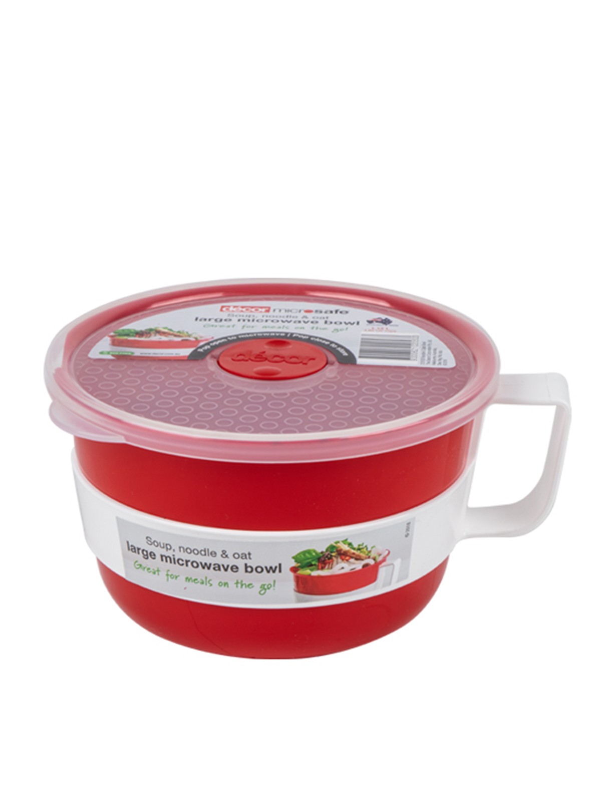 фото Кружка с крышкой microsafe soup для приготовления в свч 1.15л decor