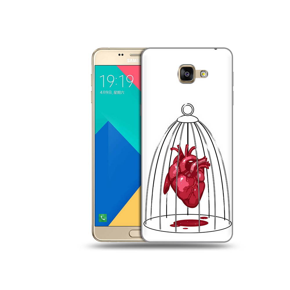 

Чехол MyPads Tocco для Samsung Galaxy A9 сердце в клетке (PT25200.562.597), Прозрачный, Tocco