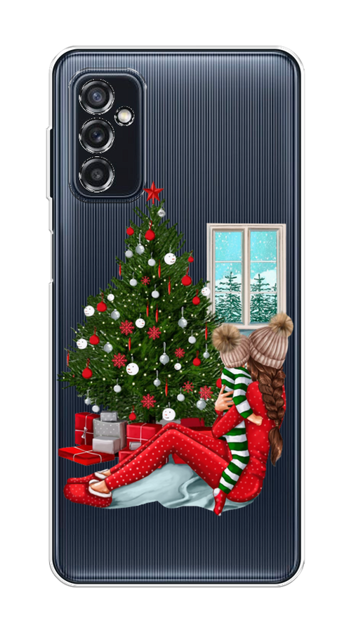 

Чехол на Samsung Galaxy M52 "Новый год с мамой", Красный;зеленый;голубой, 2104350-6