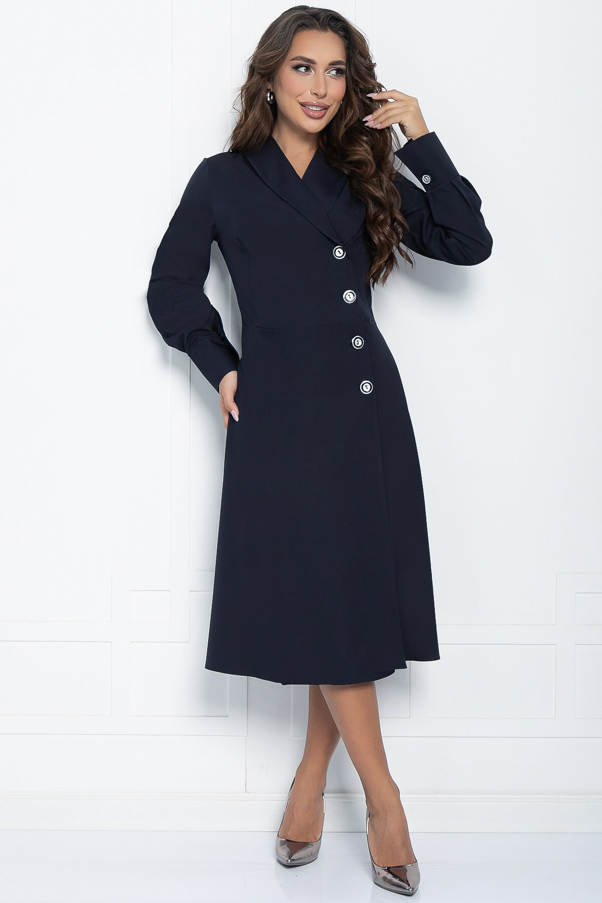 

Платье женское LT Collection Соломия синее 46 RU, Синий, Соломия