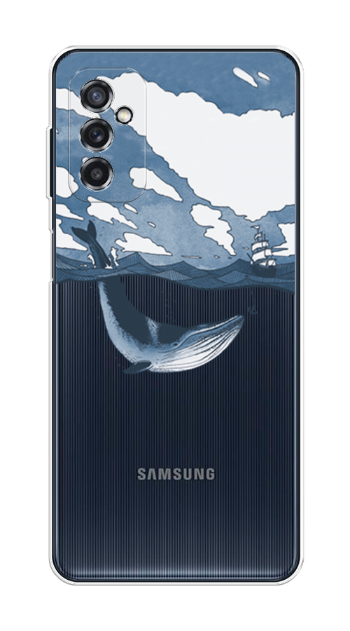 

Чехол на Samsung Galaxy M52 "Большой кит", Синий, 2104350-1