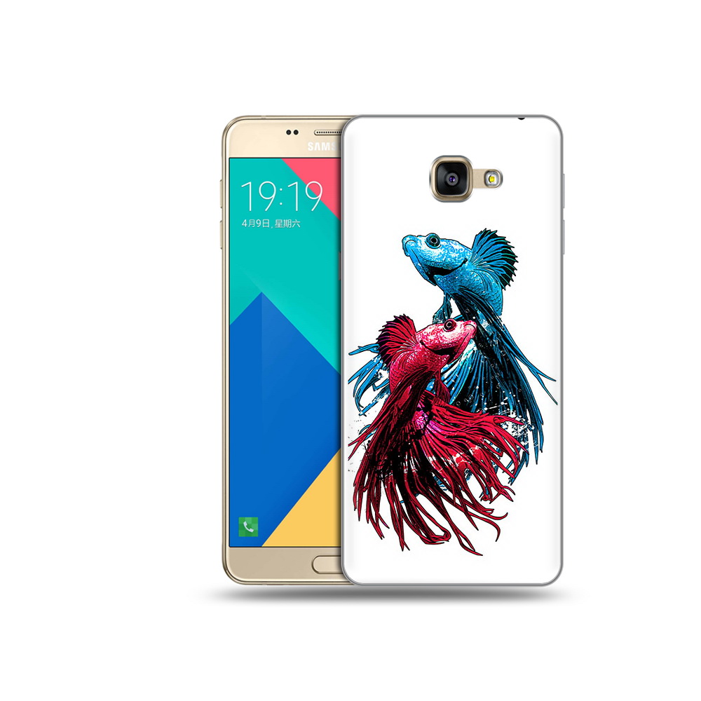 

Чехол MyPads Tocco для Samsung Galaxy A9 рыбы петушки (PT25200.562.592), Прозрачный, Tocco