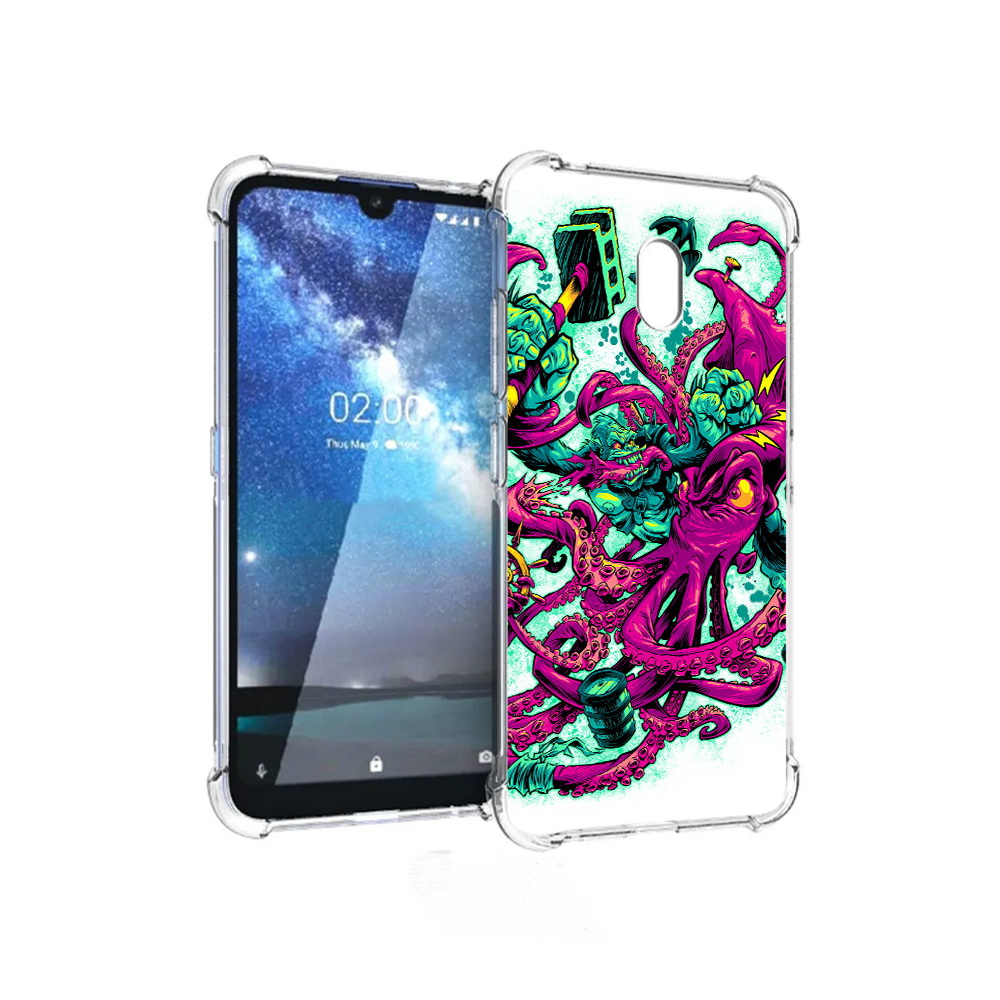 

Чехол MyPads Tocco для ZTE Blade L8 фиолетовый кракен (PT136677.443.657), Прозрачный, Tocco