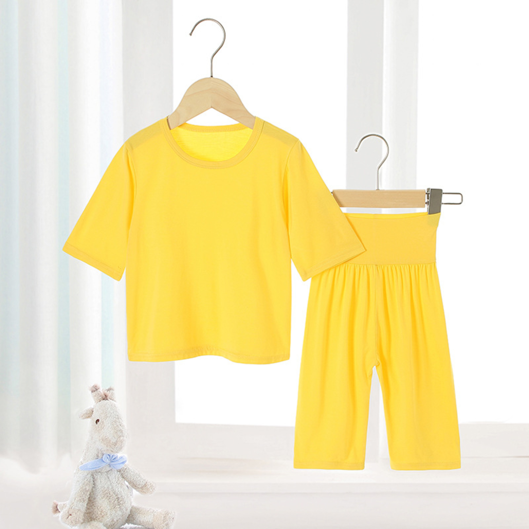 Пижама детская Happy Leo FGYY4-396, желтый, 128