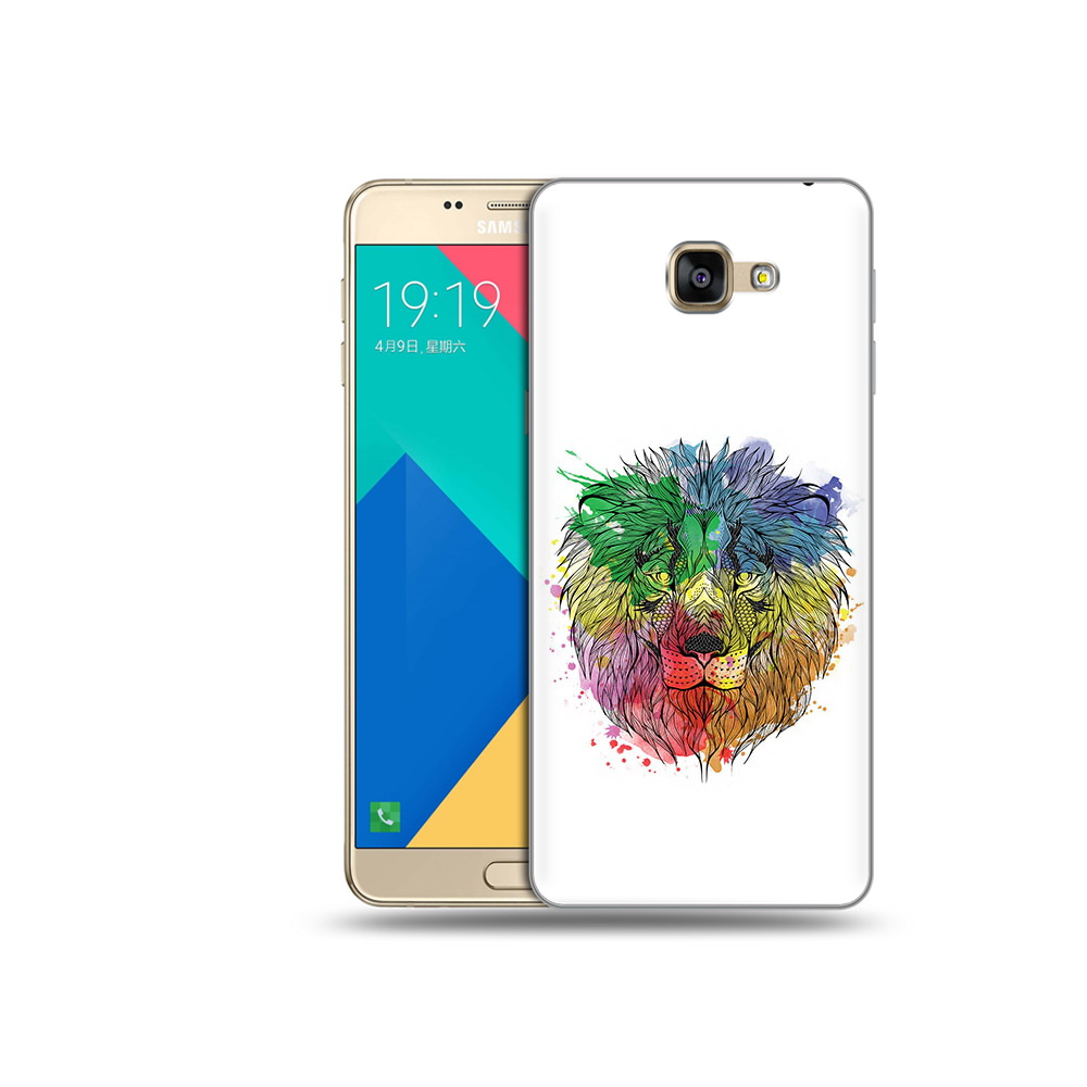 

Чехол MyPads Tocco для Samsung Galaxy A9 разноцветный гордый лев (PT25200.562.573), Прозрачный, Tocco