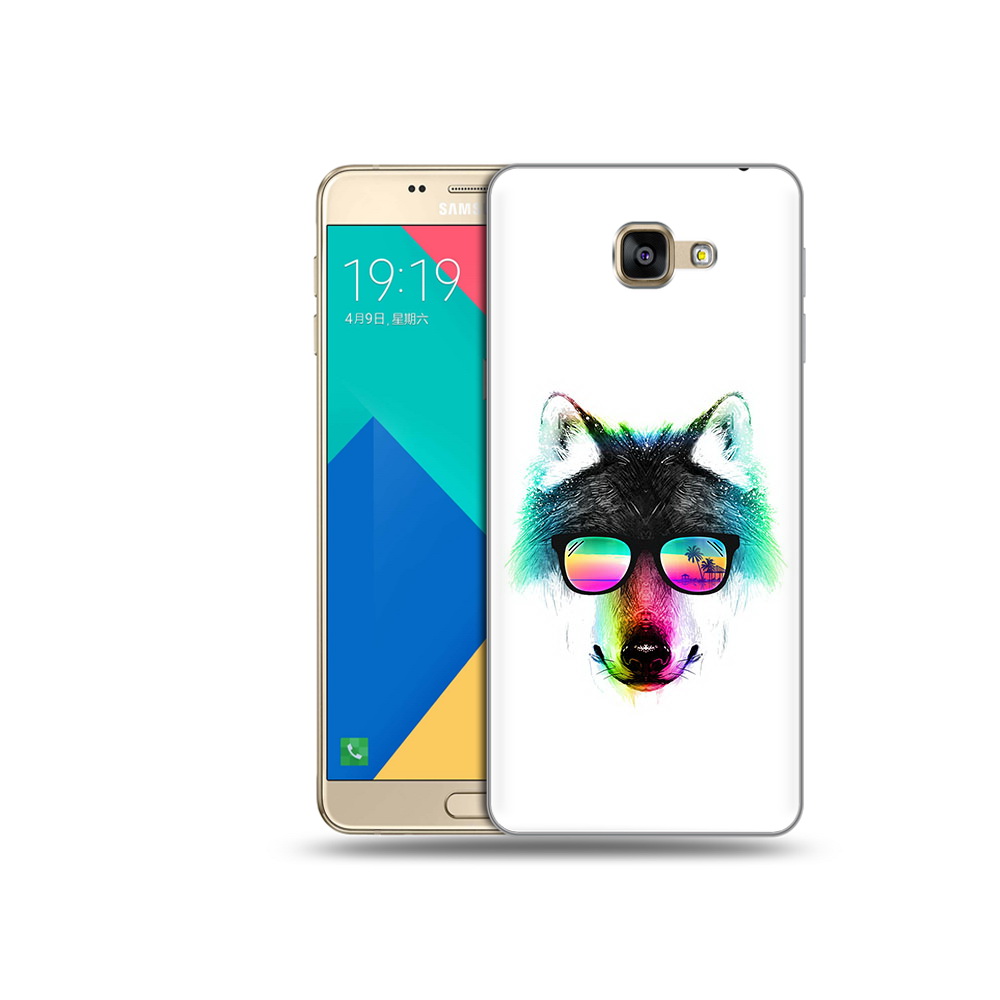 

Чехол MyPads Tocco для Samsung Galaxy A9 радужный волк (PT25200.562.567), Прозрачный, Tocco