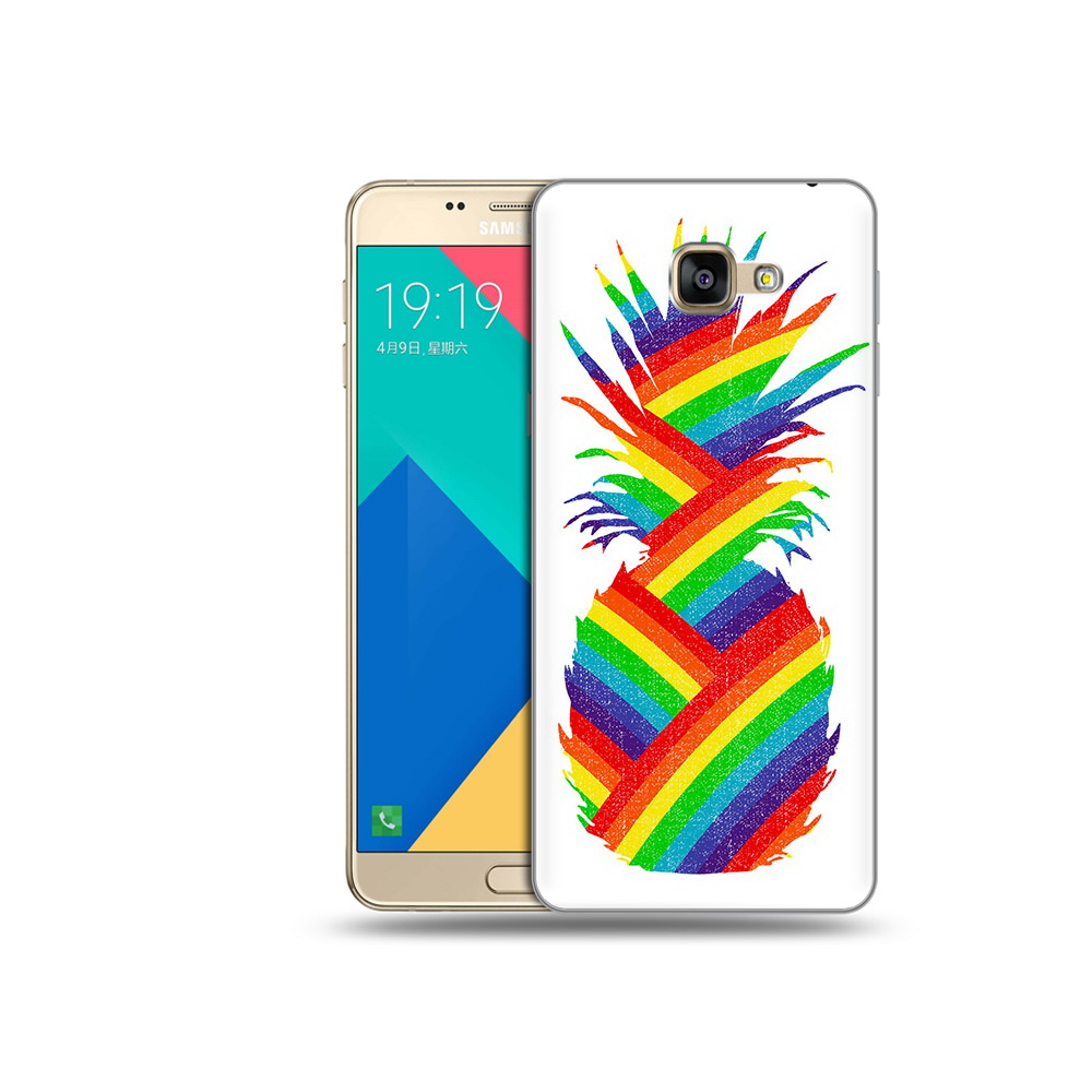 

Чехол MyPads Tocco для Samsung Galaxy A9 радужный ананас (PT25200.562.566), Прозрачный, Tocco