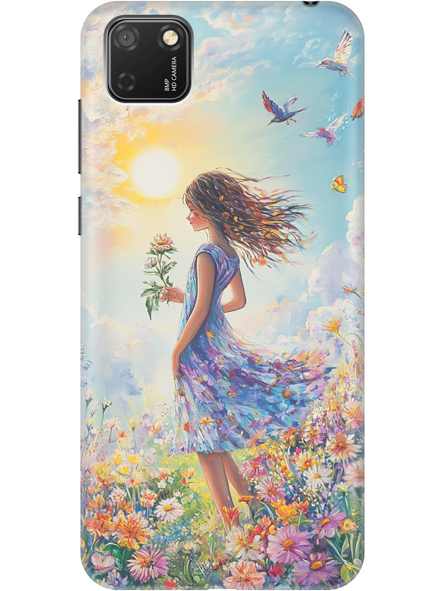 

Силиконовый чехол на Honor 9S / Huawei Y5P с принтом "Девочка в поле цветов", Прозрачный;зеленый;розовый;синий;желтый, 723100923