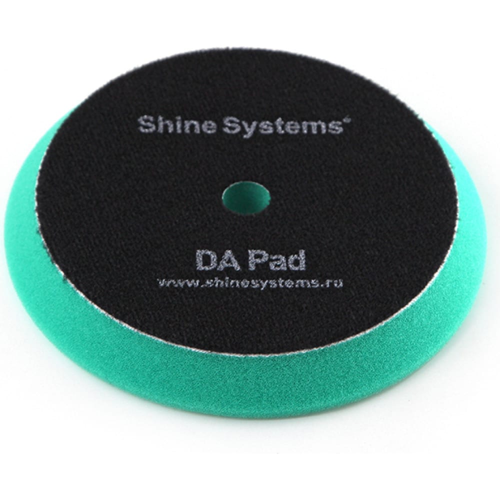 Полировальный круг экстра твердый DA Foam Pad Green 130 мм, зеленый Shine systems SS562 круг полировочный антиголограммный желтый shine systems da foam pad yellow 155мм ss554