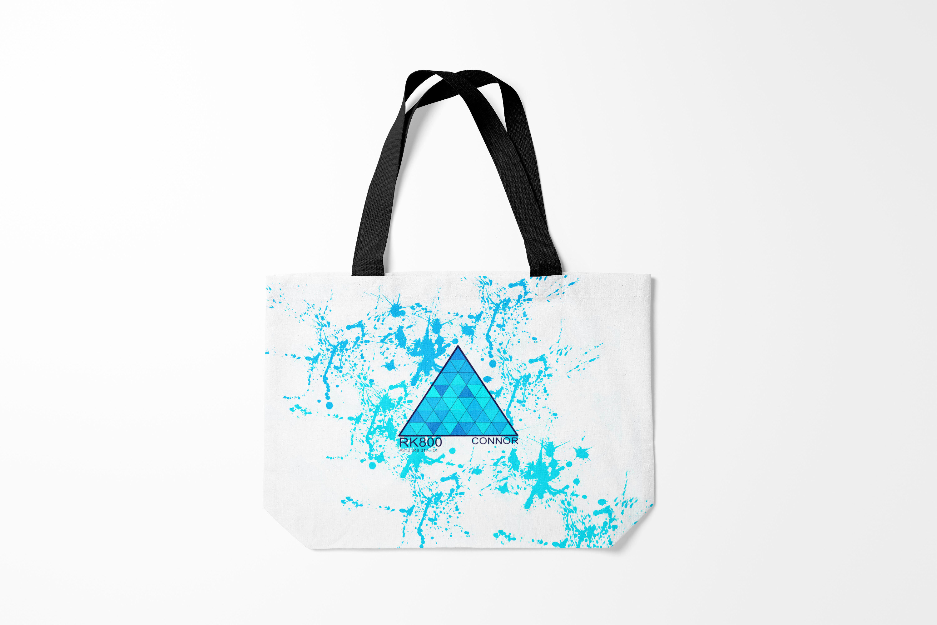 

Сумка шoппер унисекс Burnettie Detroit become human RK 900 CONNOR, серый, Detroit become human RK 900 CONNOR