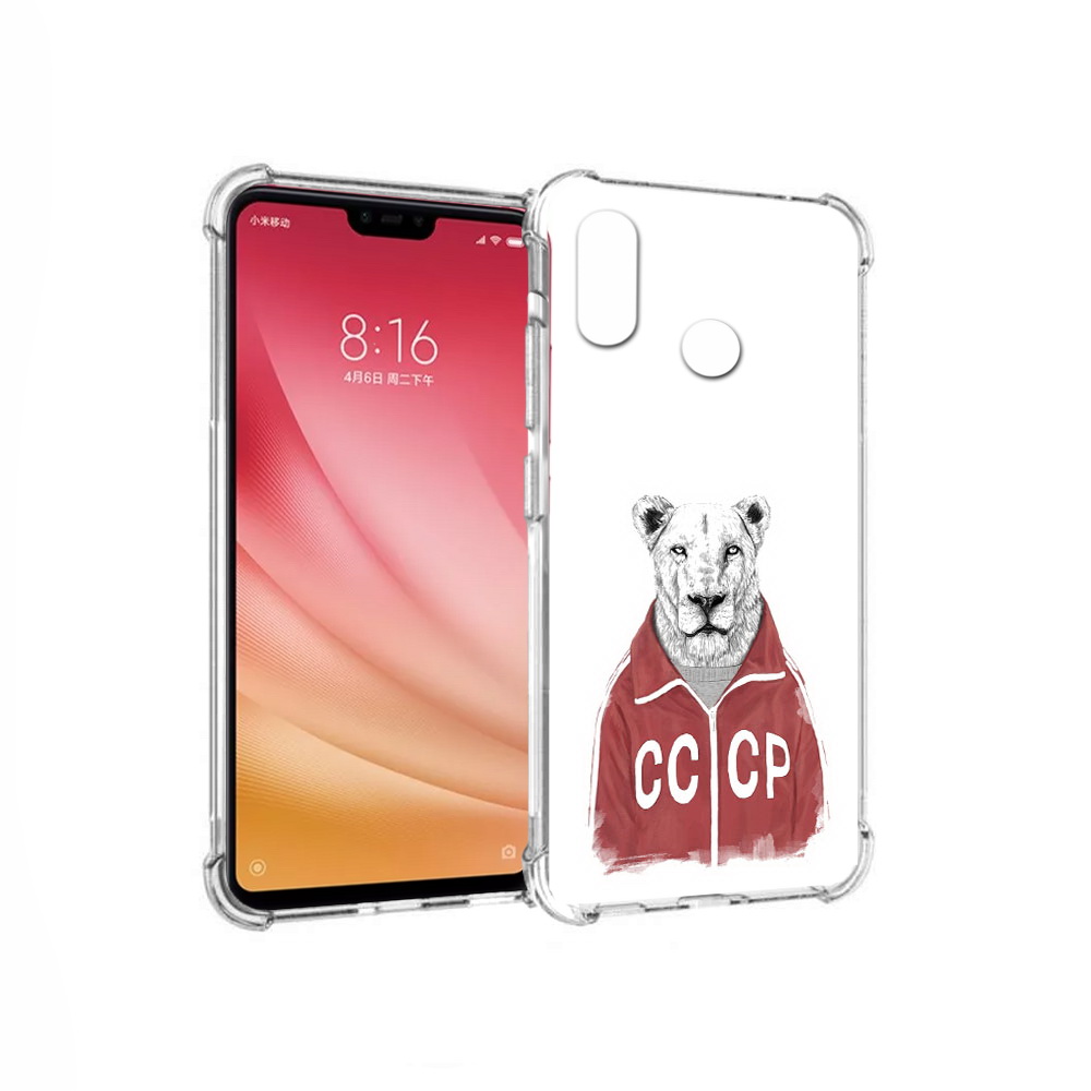 

Чехол MyPads Tocco для Xiaomi Mi 8 львица ссср (PT110454.314.450), Прозрачный, Tocco