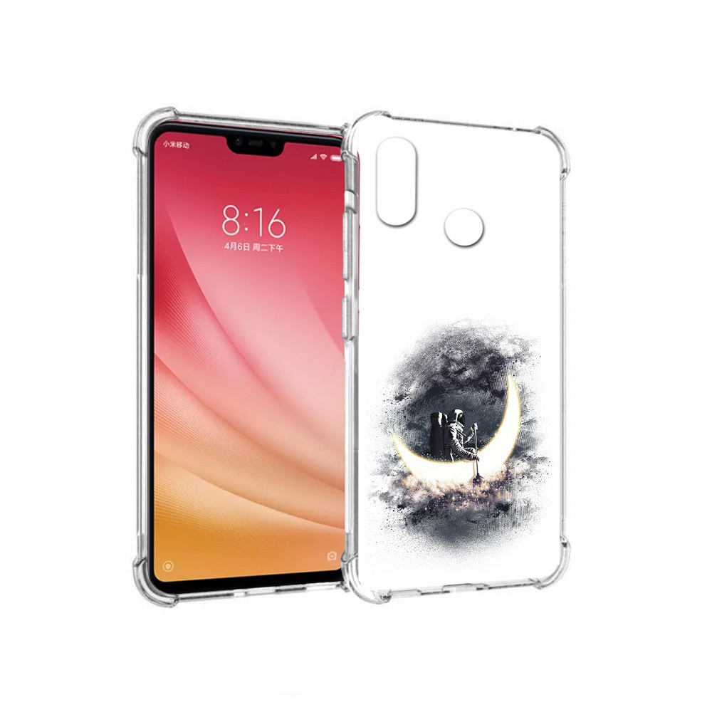 

Чехол MyPads Tocco для Xiaomi Mi 8 лунный путешественник (PT110454.314.448), Прозрачный, Tocco