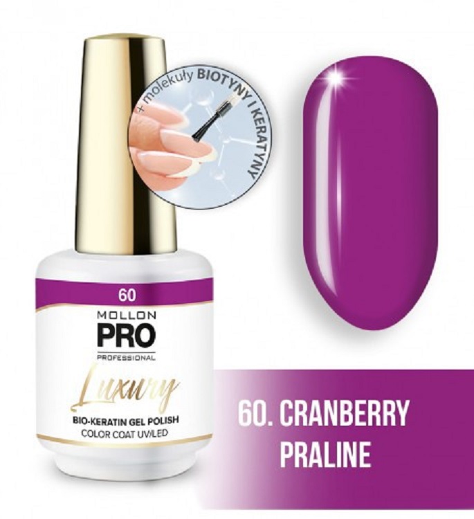 Гель-лак Mollon Pro Luxury Color Coat №60 Cranberry Praline 8 мл