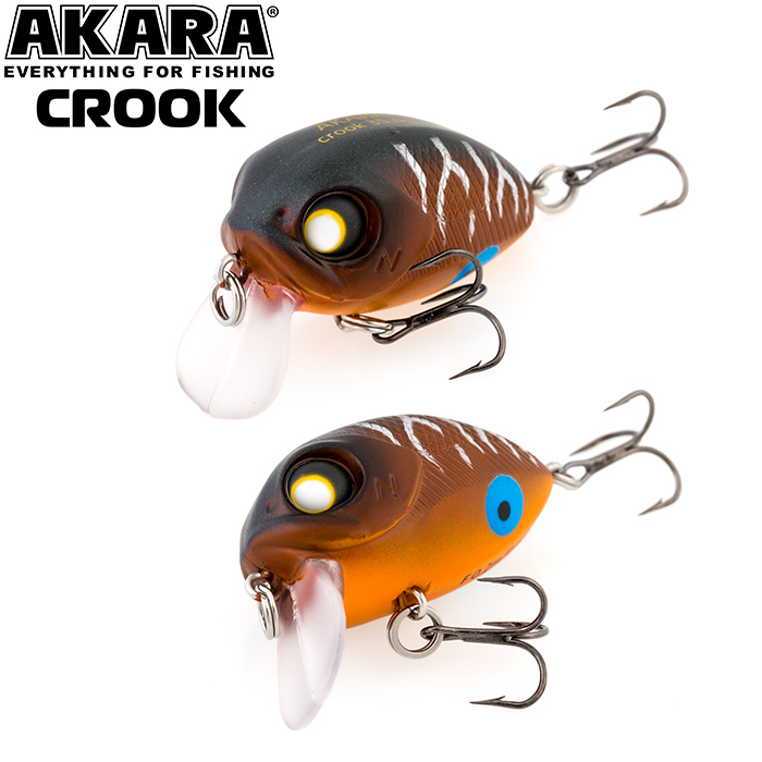 

Воблер Akara Crook 35F 6 гр 1/5 oz 1,4 in A39, Разноцветный, Crook