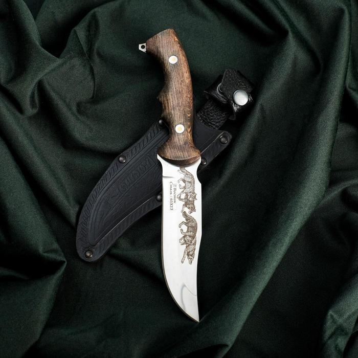 Охотничий нож Кизляр Восток, коричневый