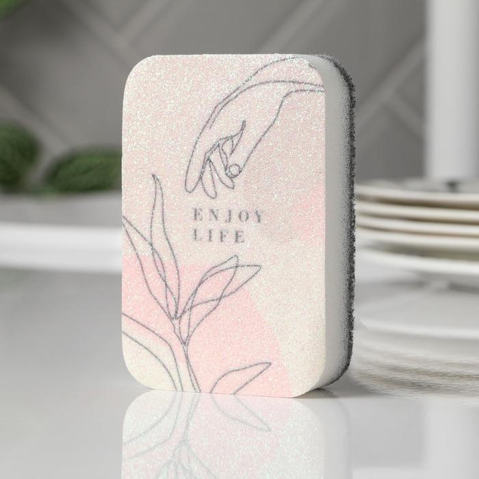 

Губка поролоновая Enjoy Life 9х6 см, Разноцветный