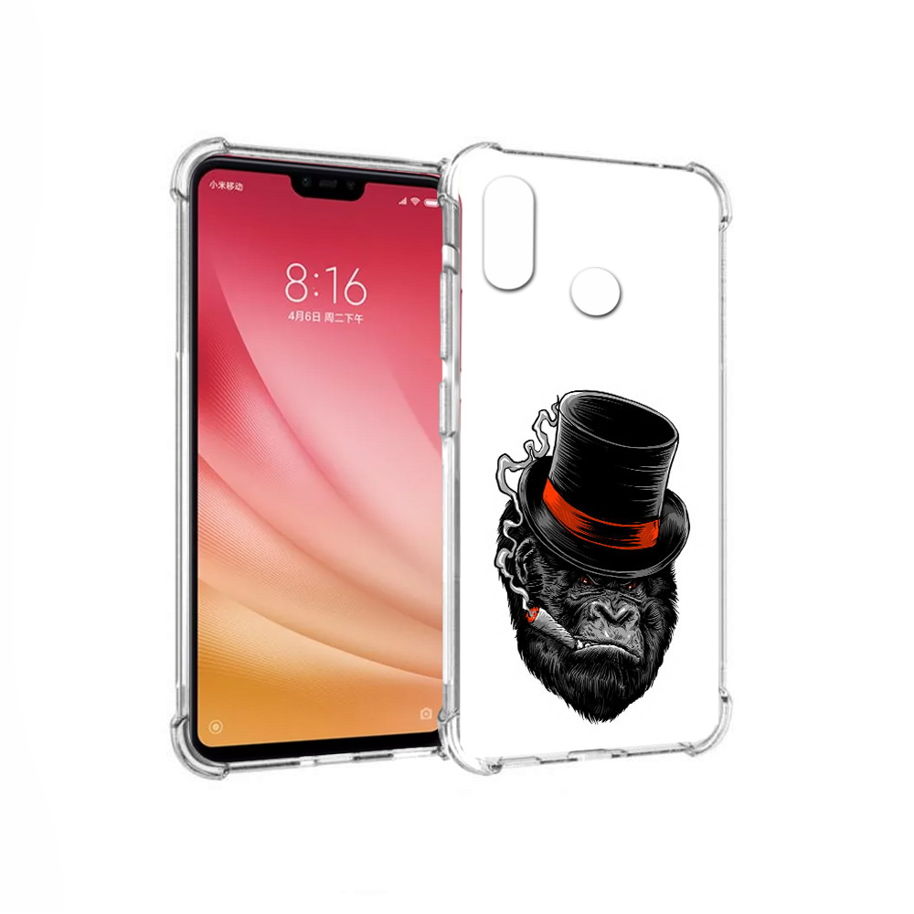 

Чехол MyPads Tocco для Xiaomi Mi 8 дизайнерская горилла (PT110454.314.431), Прозрачный, Tocco