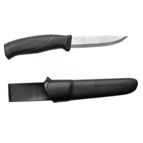 

Туристический нож Morakniv Companion Black, серебристый/черный