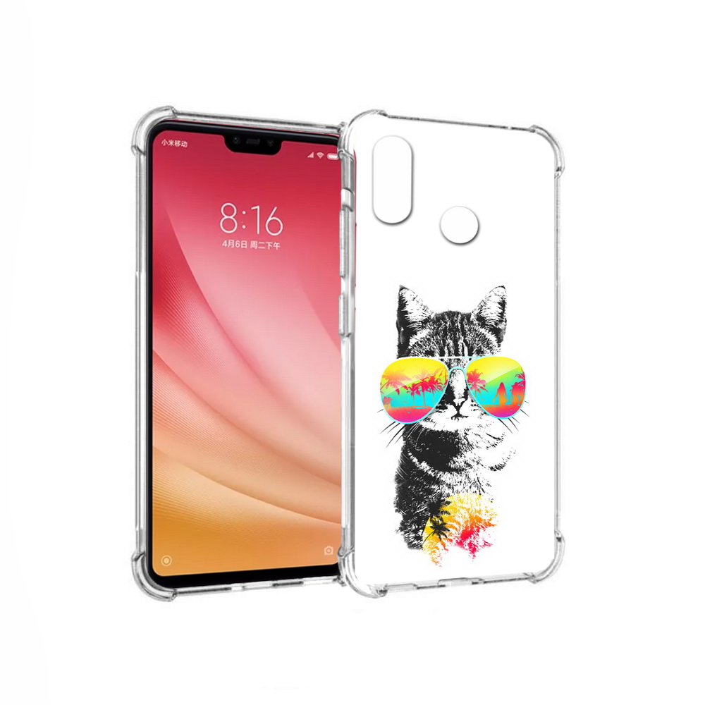

Чехол MyPads Tocco для Xiaomi Mi 8 крутой кот (PT110454.314.425), Прозрачный, Tocco