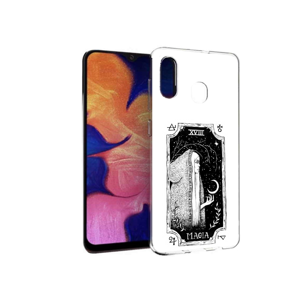 

Чехол MyPads Tocco для Samsung Galaxy A30 лунная магия (PT126700.499.447), Прозрачный, Tocco