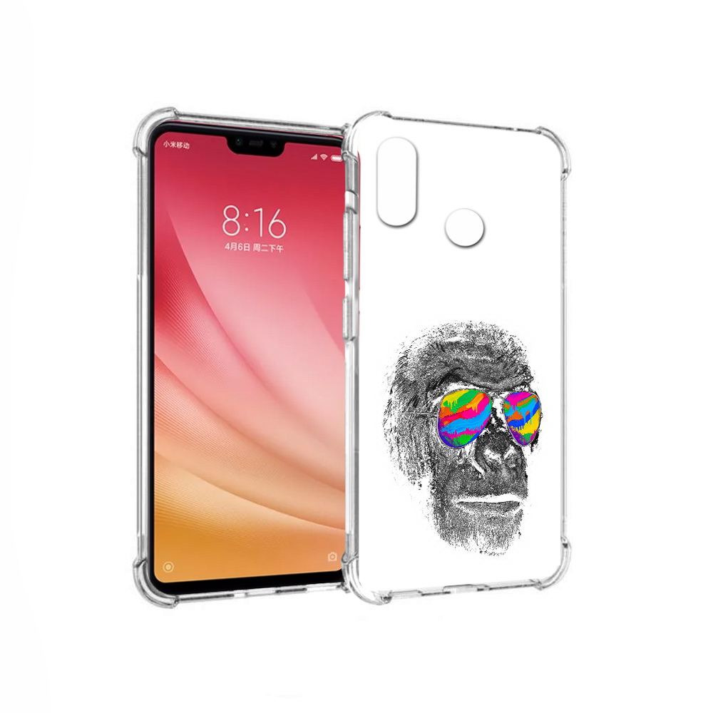

Чехол MyPads Tocco для Xiaomi Mi 8 крутая обезьяна в очках (PT110454.314.422), Прозрачный, Tocco