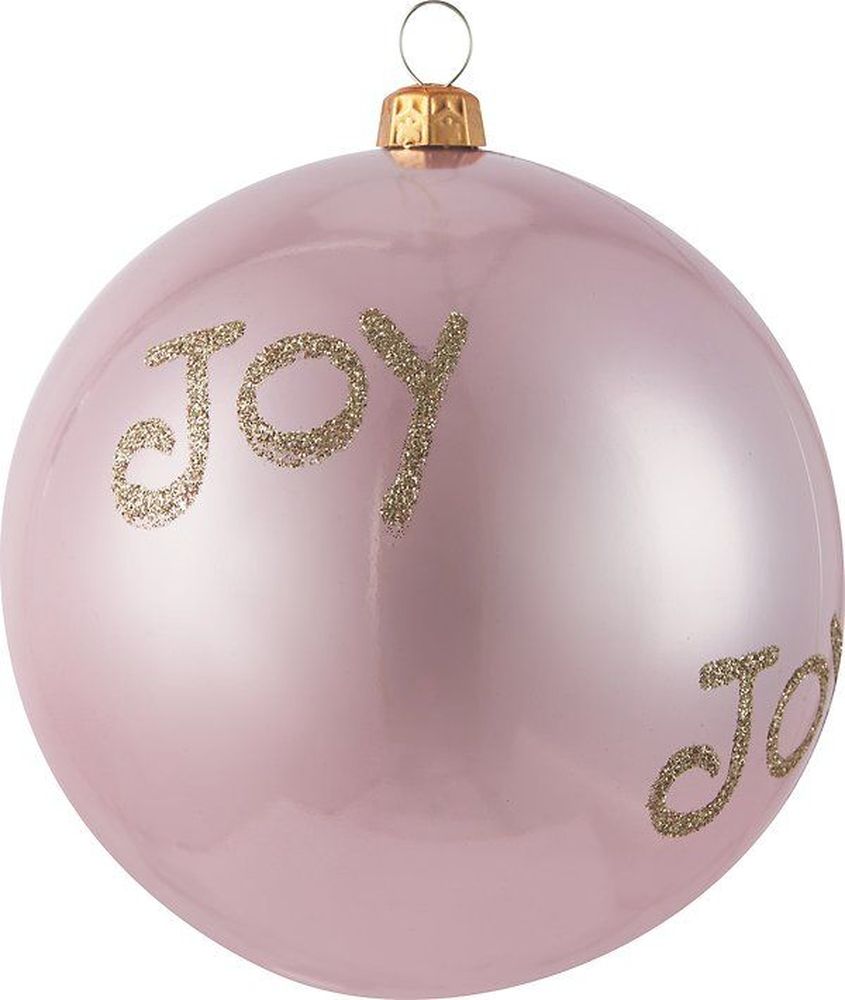 

Новогодний шар Joy розовый 10 см