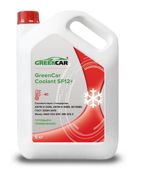 Антифриз GreenCar Coolant SF12+ 5 кг.