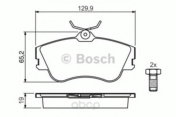 

Тормозные колодки Bosch дисковые 986461753
