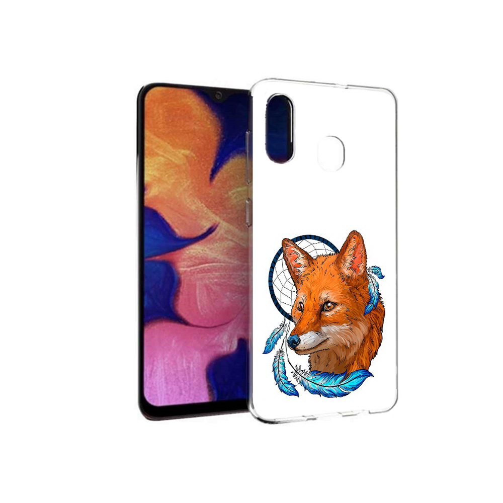 

Чехол MyPads Tocco для Samsung Galaxy A30 лиса и ловец снов (PT126700.499.438), Прозрачный, Tocco