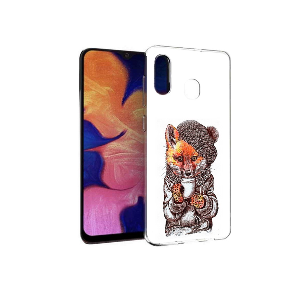 

Чехол MyPads Tocco для Samsung Galaxy A30 лиса в шапке (PT126700.499.437), Tocco