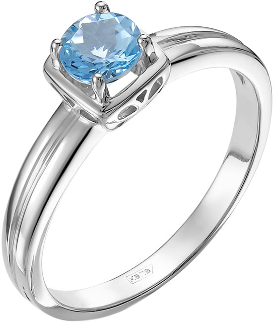

Кольцо из белого золота с аквамарином р. 17 Vesna jewelry 1222-251-175-00, 1222-251-175-00