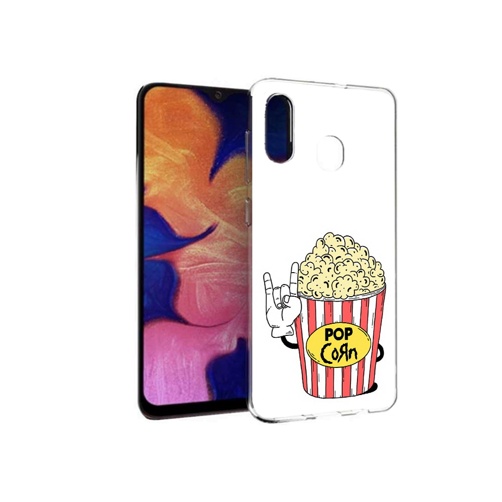 

Чехол MyPads Tocco для Samsung Galaxy A30 крутой попкорн (PT126700.499.427), Прозрачный, Tocco