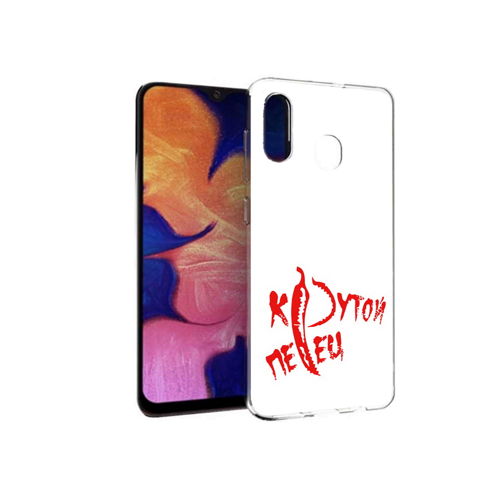 

Чехол MyPads Tocco для Samsung Galaxy A30 крутой перец (PT126700.499.426), Прозрачный, Tocco